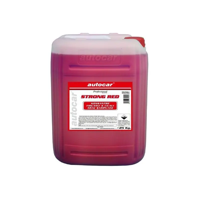 STRONG RED FIRÇASIZ YIKAMA SIVISI 1 BD/25KG POWERFUL BRUSHLESS WASHING FLUID