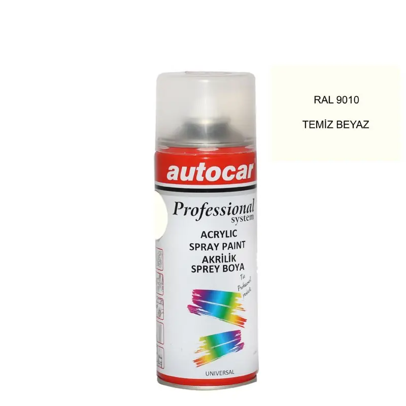 RAL 9010 BEYAZ ACRYLIC SPREY BOYA 400 ML -PURE WHİTE