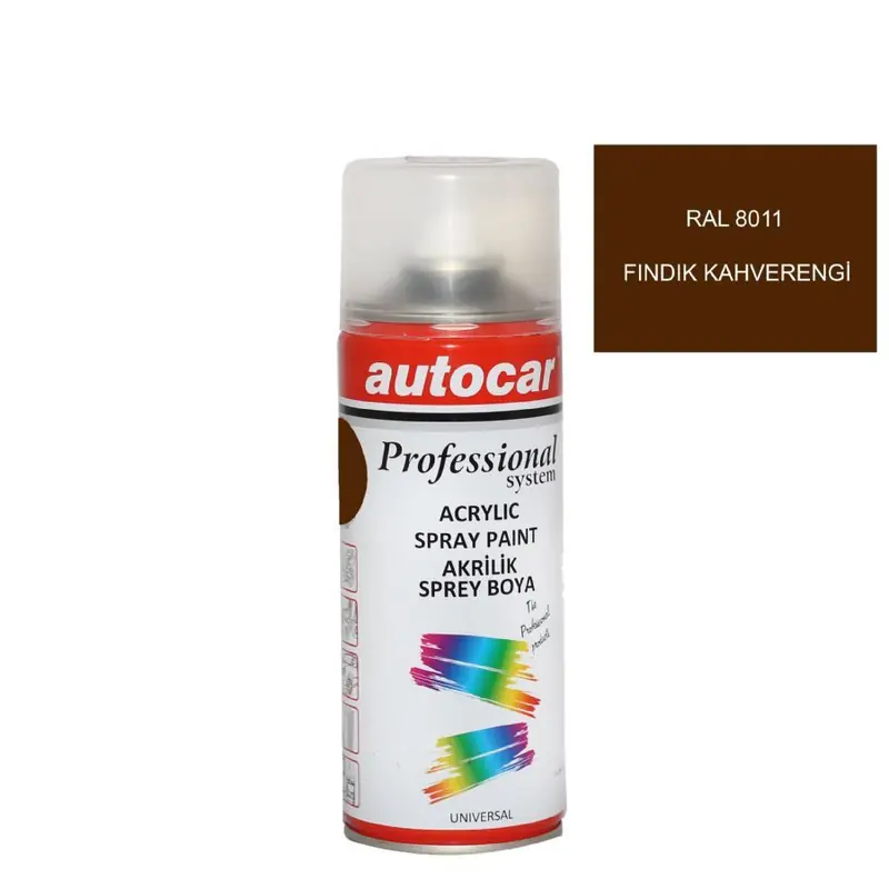 RAL 8011 FINDIK KAHVERENGİ ACRYLIC SPREY BOYA 400 ML -NUT BROWN